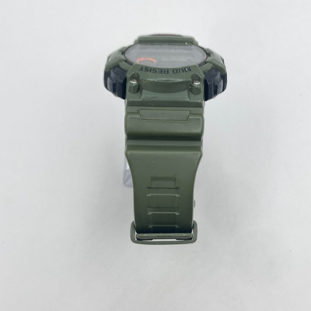 Casio Men's Watch 3463 TRT-110H Green Vibration Alarm 47mm Dual Time Mud Resist - Picture 8 of 16
